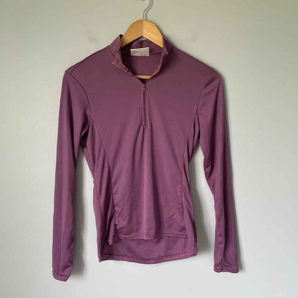 Nashbar Women's Cycling Bike Jersey Top USA Made Long Sleeve Purple Size Small